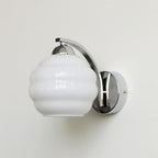 Modern Iron and Glass Wall Sconce With Warm LED Glow