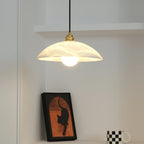 Modern Marble and Copper Pendant Light for Dining Room