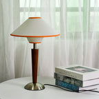 Modern Wood Table Lamp With Fabric Shade for Living Room