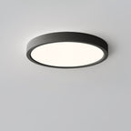 Minimalist Iron Flush Mount Ceiling Light With Slim Low-Profile Design