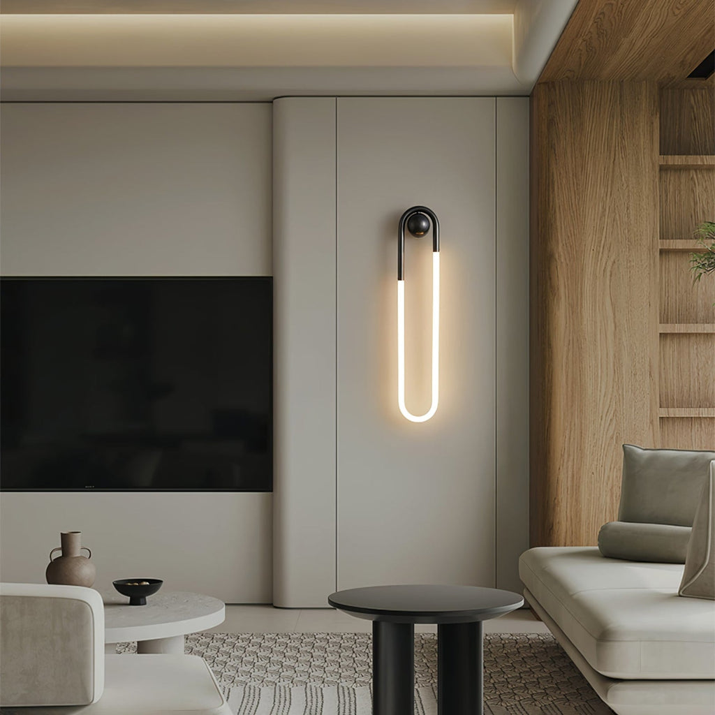 Minimalist Metal Wall Sconce for Living Room and Bedroom