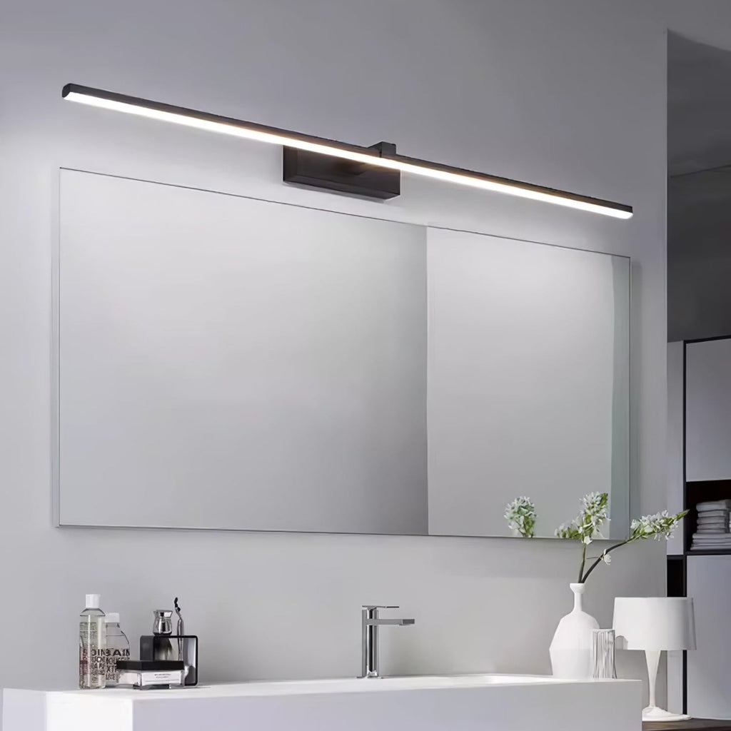 Modern Iron Linear Wall Sconce With Integrated LED for Hallway