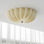Vintage Glass Flush Mount Ceiling Light for Living Room