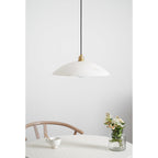 Modern Marble and Copper Pendant Light for Dining Room