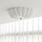 Vintage Glass Flush Mount Ceiling Light for Living Room