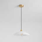 Modern Marble and Copper Pendant Light for Dining Room