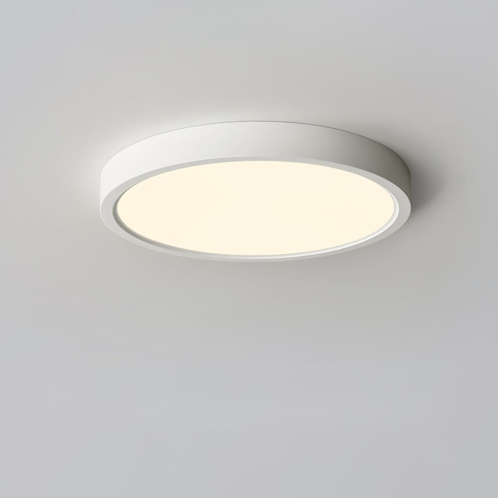 Minimalist Iron Flush Mount Ceiling Light With Slim Low-Profile Design