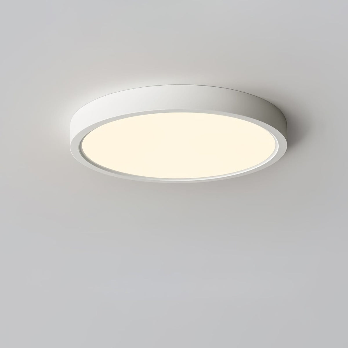 Minimalist Iron Flush Mount Ceiling Light With Slim Low-Profile Design