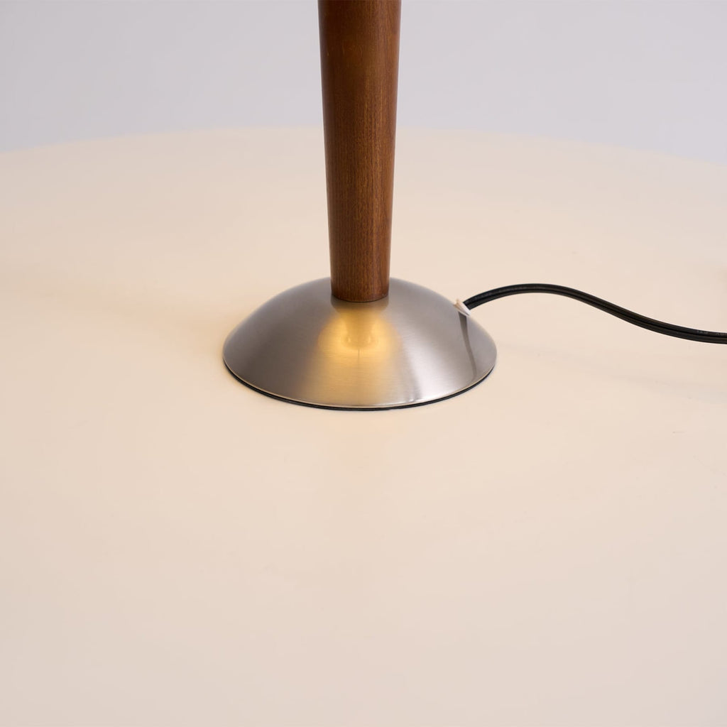 Modern Wood Table Lamp With Fabric Shade for Living Room