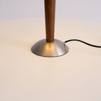 Modern Wood Table Lamp With Fabric Shade for Living Room