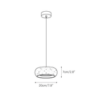 Modern Travertine Stone Pendant Light With Dimmable Remote Control