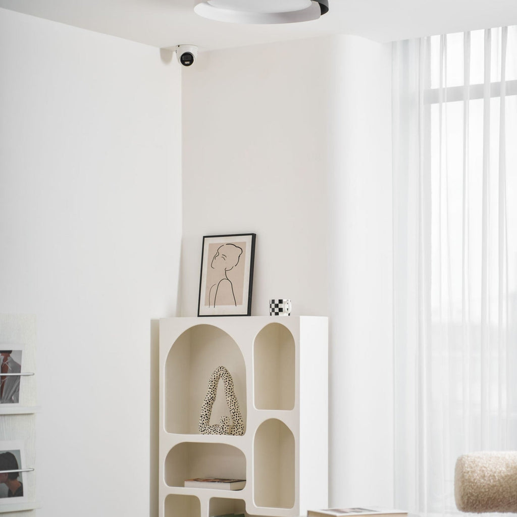 Modern Wood Flush Mount Ceiling Light for Living Room