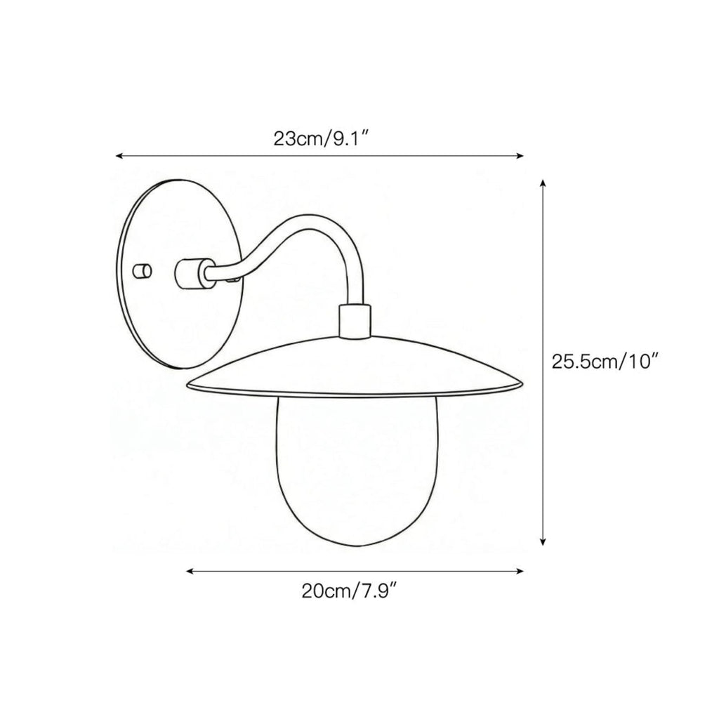 Modern Brass Wall Sconce for Living Room and Bedroom