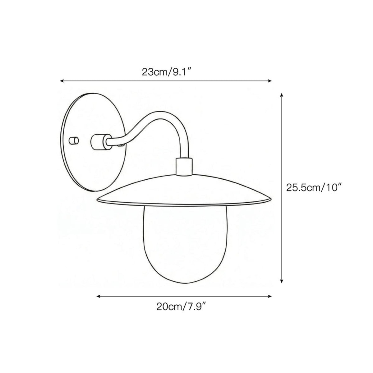 Modern Brass Wall Sconce for Living Room and Bedroom
