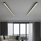 Minimalist Linear Metal Ceiling Light for Living Room