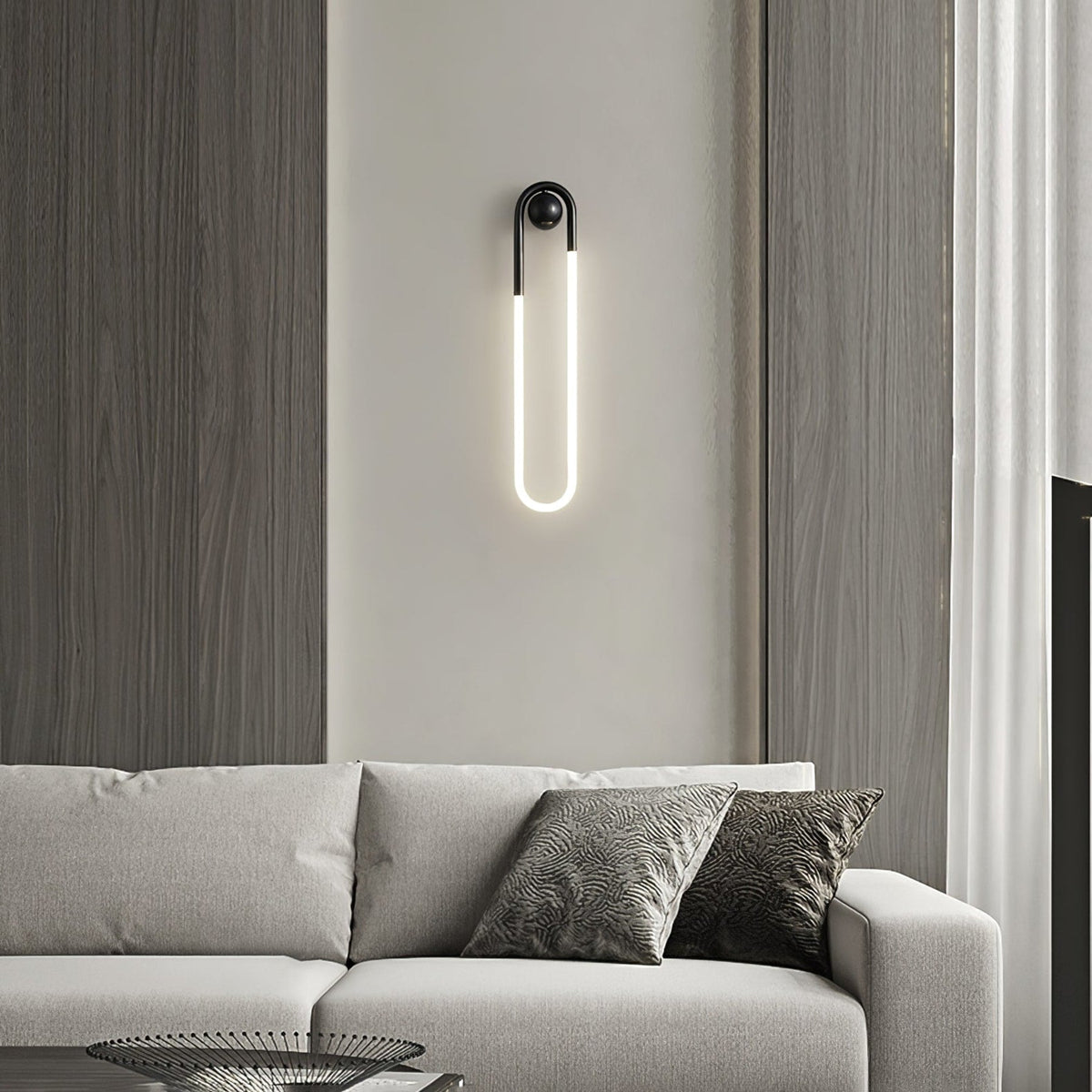 Minimalist Metal Wall Sconce for Living Room and Bedroom