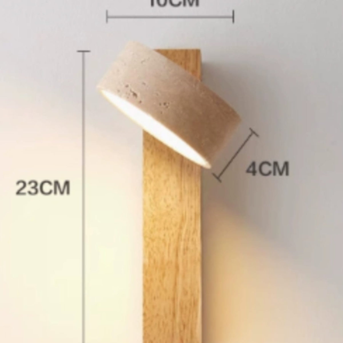Modern Wood Wall Sconce with Bulb Included for Living Room
