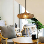 Scandinavian Wood Pendant Light for Living and Dining Rooms