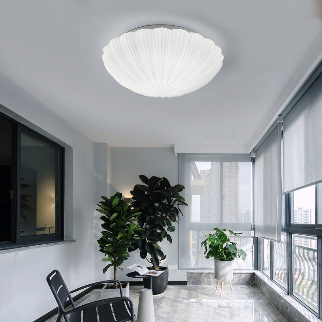Modern Glass Flush Mount Ceiling Light