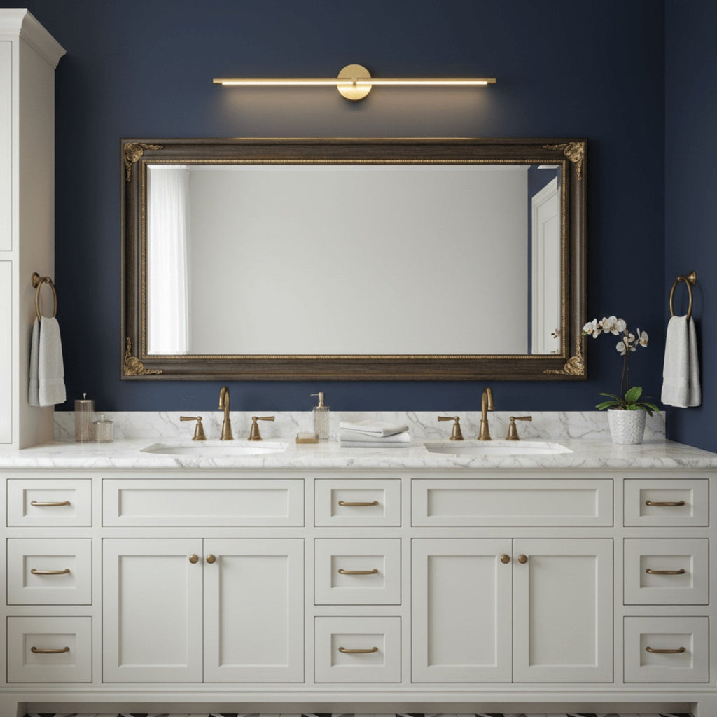 Minimalist Metal Linear Wall Sconce With Warm LED Glow