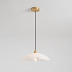 Modern Marble and Copper Pendant Light for Dining Room