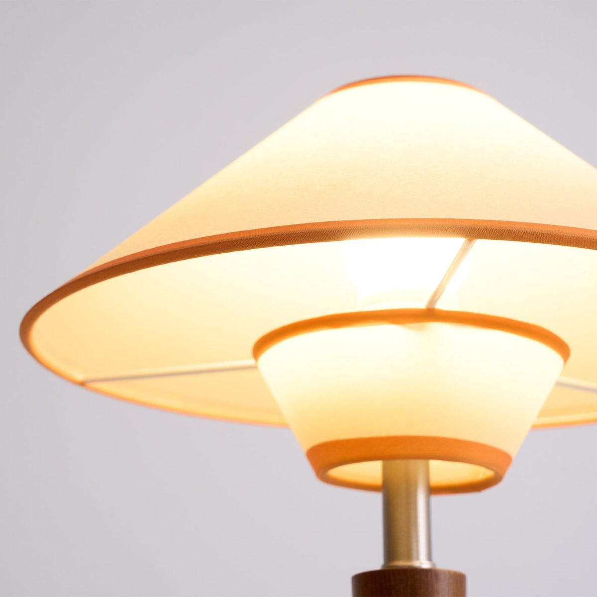 Modern Wood Table Lamp With Fabric Shade for Living Room