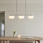 Modern Glass Pendant Light With Tri-Color LED Glow