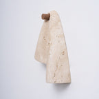 Modern Travertine Wall Sconce With Warm LED Glow
