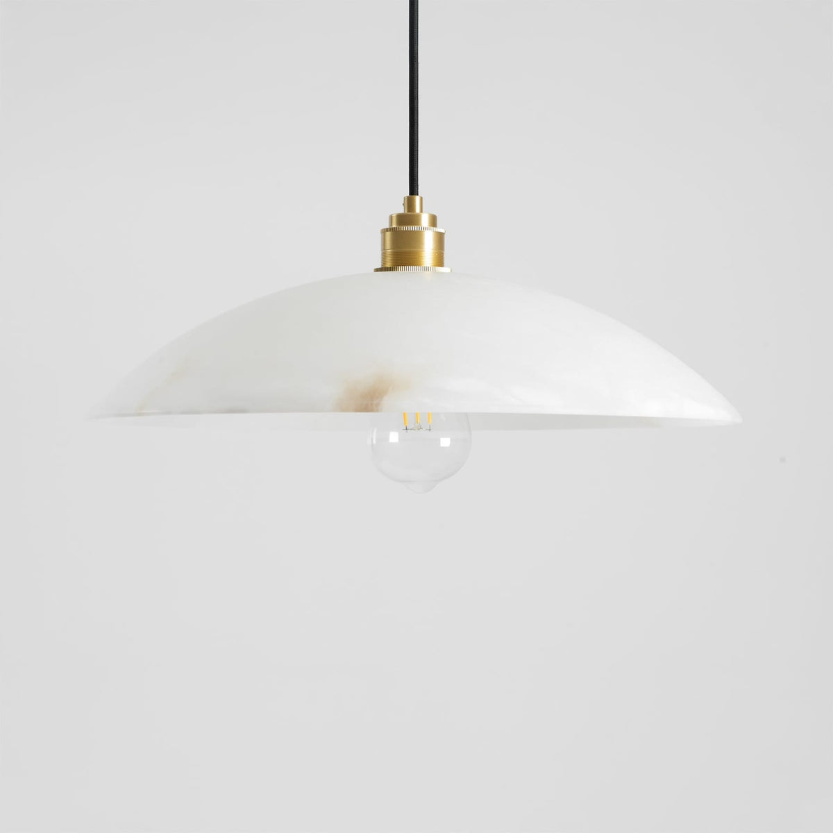 Modern Marble and Copper Pendant Light for Dining Room