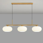 Modern Glass Pendant Light With Tri-Color LED Glow
