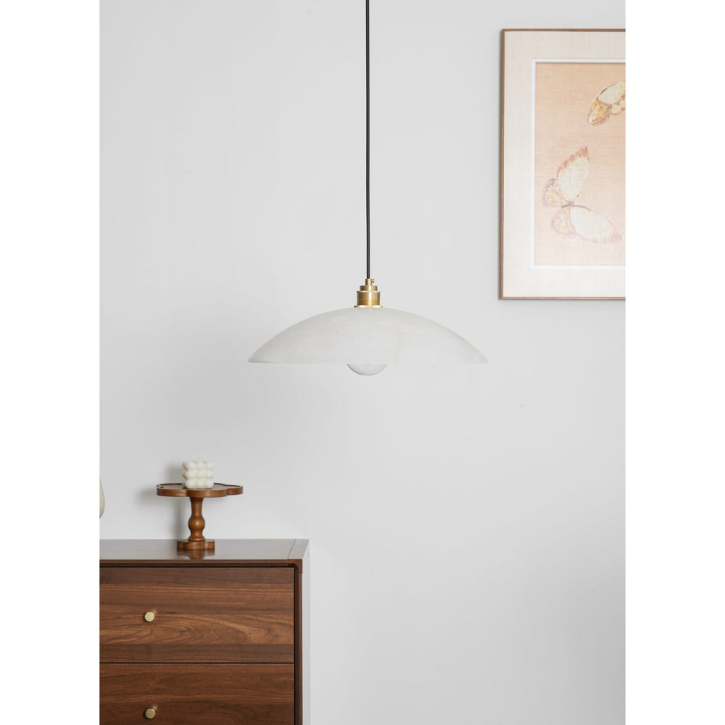 Modern Marble and Copper Pendant Light for Dining Room