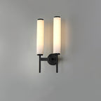 Modern Metal and Faux Alabaster Wall Sconce for Living Room