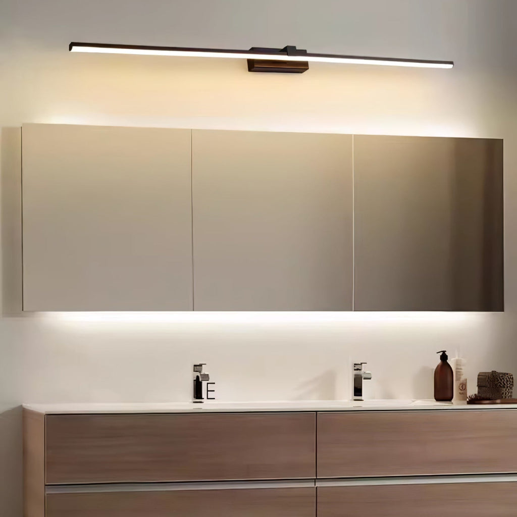 Modern Iron Linear Wall Sconce With Integrated LED for Hallway