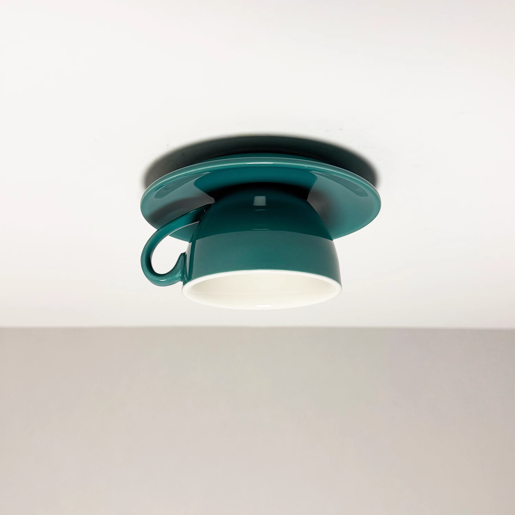 Modern Ceramic Semi-Flush Mount Ceiling Light