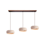 Modern Travertine Stone Pendant Light With Dimmable Remote Control
