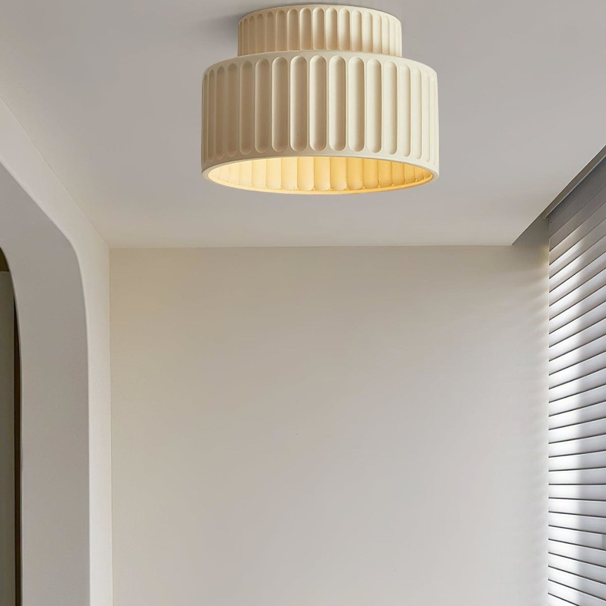 Modern Semi-Flush Ceiling Light for Living Room and Bedroom