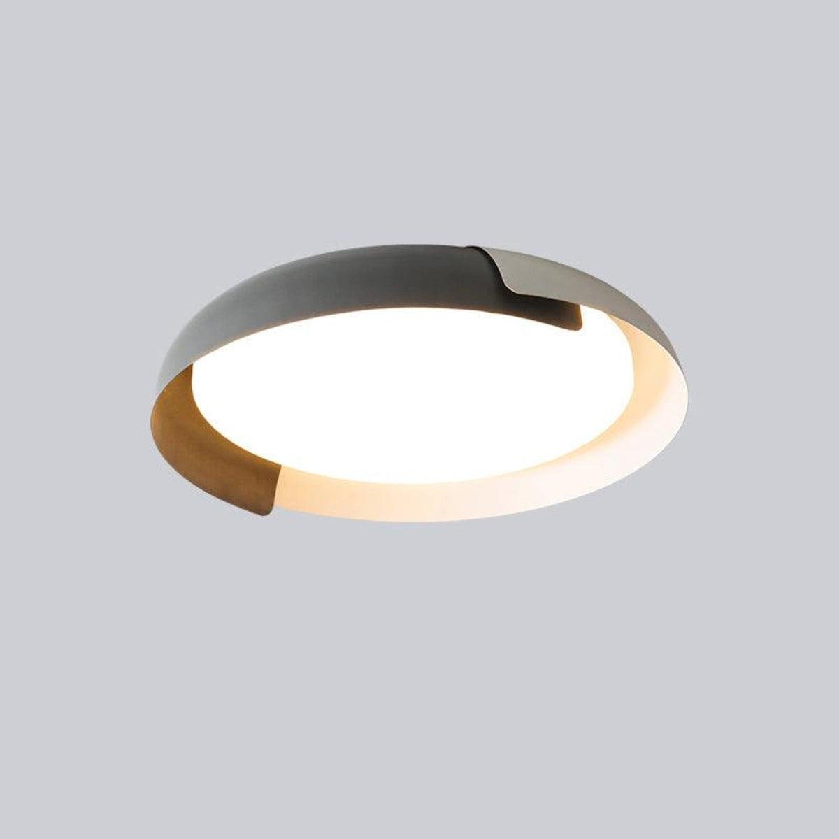 Modern Wood Flush Mount Ceiling Light for Living Room