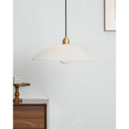 Modern Marble and Copper Pendant Light for Dining Room