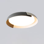 Modern Wood Flush Mount Ceiling Light for Living Room