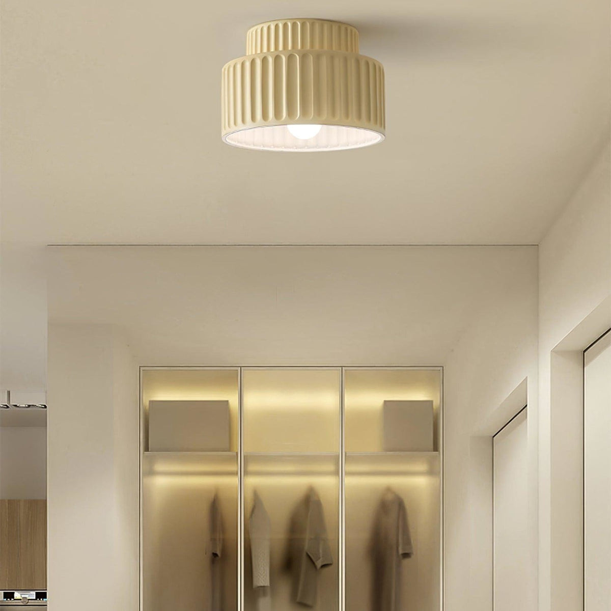 Modern Semi-Flush Ceiling Light for Living Room and Bedroom