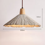 Cream Wabi-Sabi Cement Pendant Light With E26 LED Light