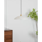 Modern Marble and Copper Pendant Light for Dining Room