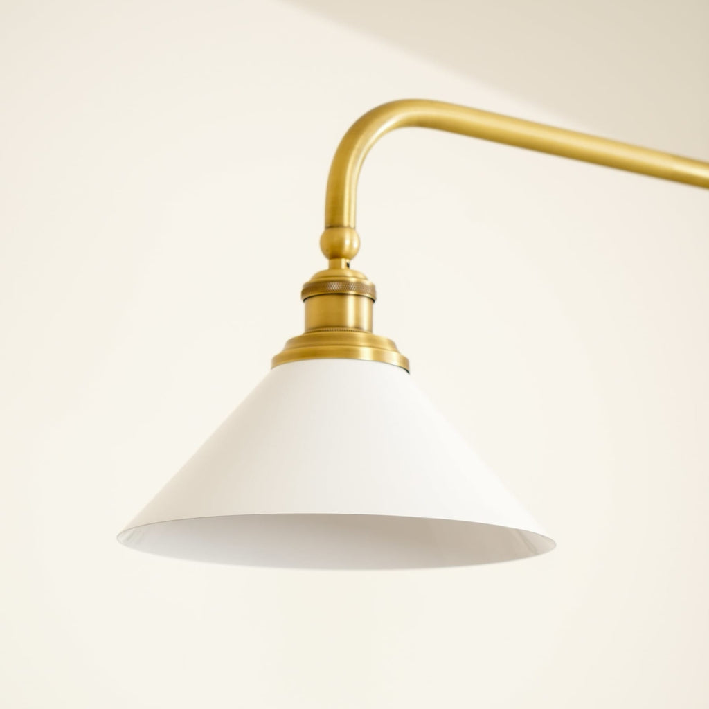 Modern Brass Pendant Light With Ceramic Shades for Dining Room