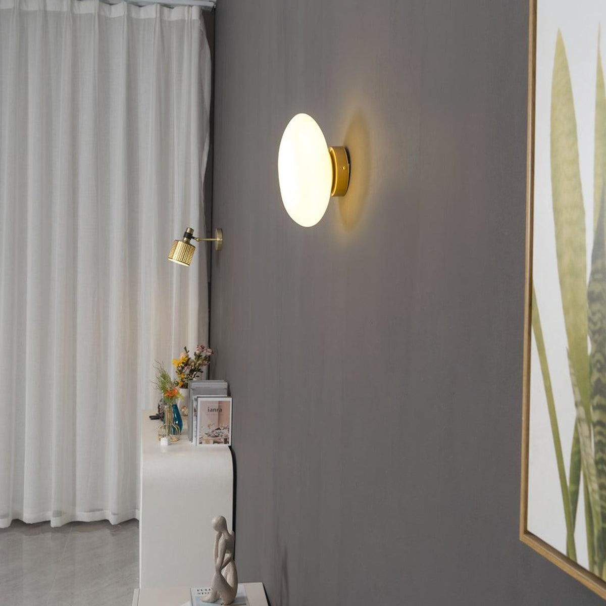 Modern Glass Wall Sconce With Warm Glass Shades