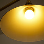 Modern Brass Pendant Light With Ceramic Shades for Dining Room