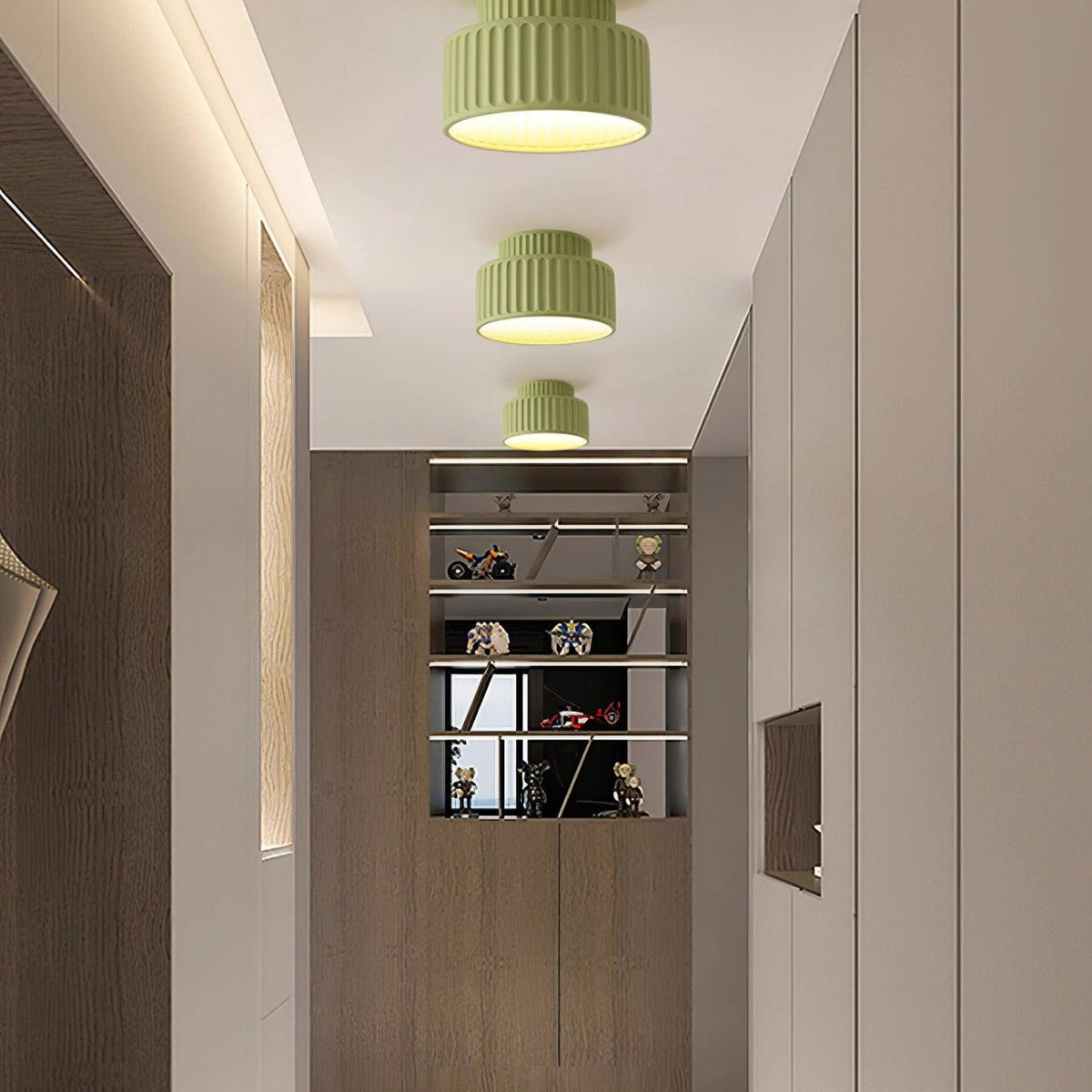 Modern Semi-Flush Ceiling Light for Living Room and Bedroom