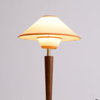 Modern Wood Table Lamp With Fabric Shade for Living Room