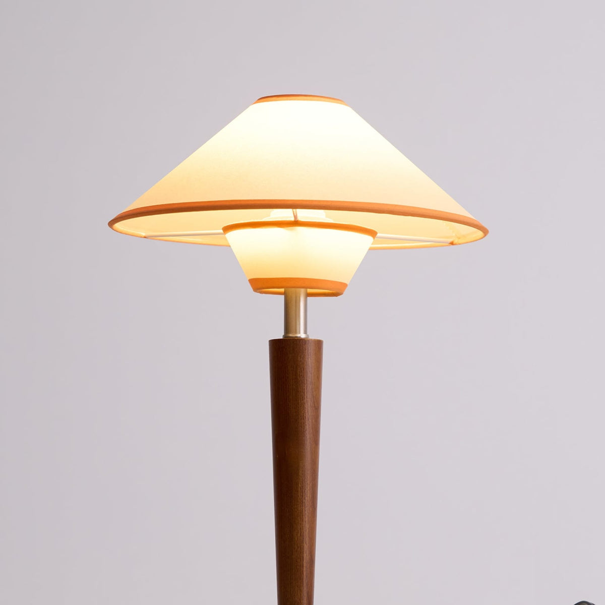 Modern Wood Table Lamp With Fabric Shade for Living Room