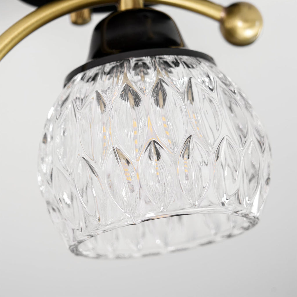 Modern Solid Brass Flush Mount Ceiling Light
