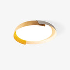 Modern Wood Flush Mount Ceiling Light for Living Room